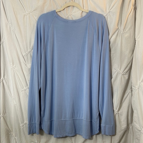 Threads 4 Thought Light Blue Long Sleeve Tunic Sweatshirt - Picture 4 of 8